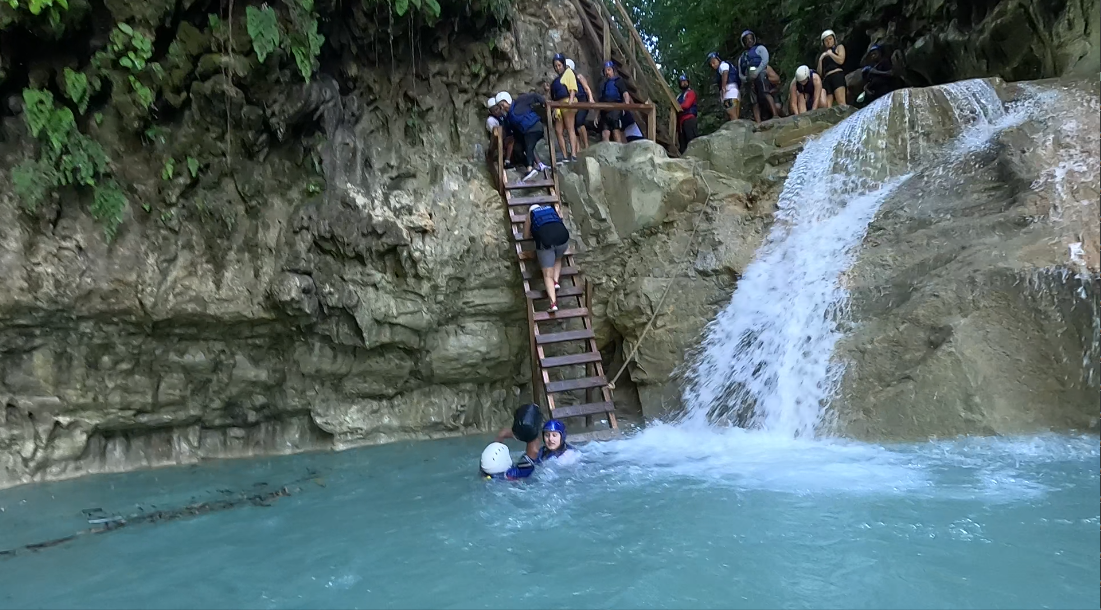 Damajagua waterfalls and zipline shore excursion for cruise passengers in Puerto Plata