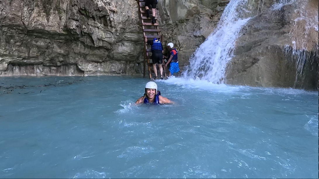 Damajagua waterfalls and zipline shore excursion for cruise passengers in Puerto Plata