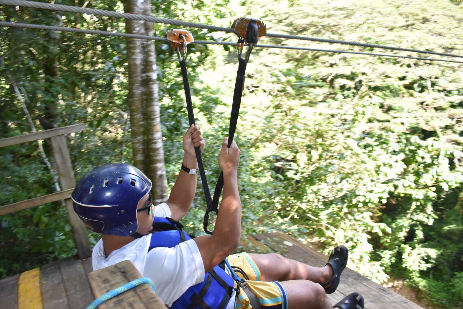 Damajagua waterfalls and zipline shore excursion for cruise passengers in Puerto Plata